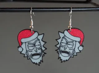 Rick & Morty "Rick Santa" Earrings