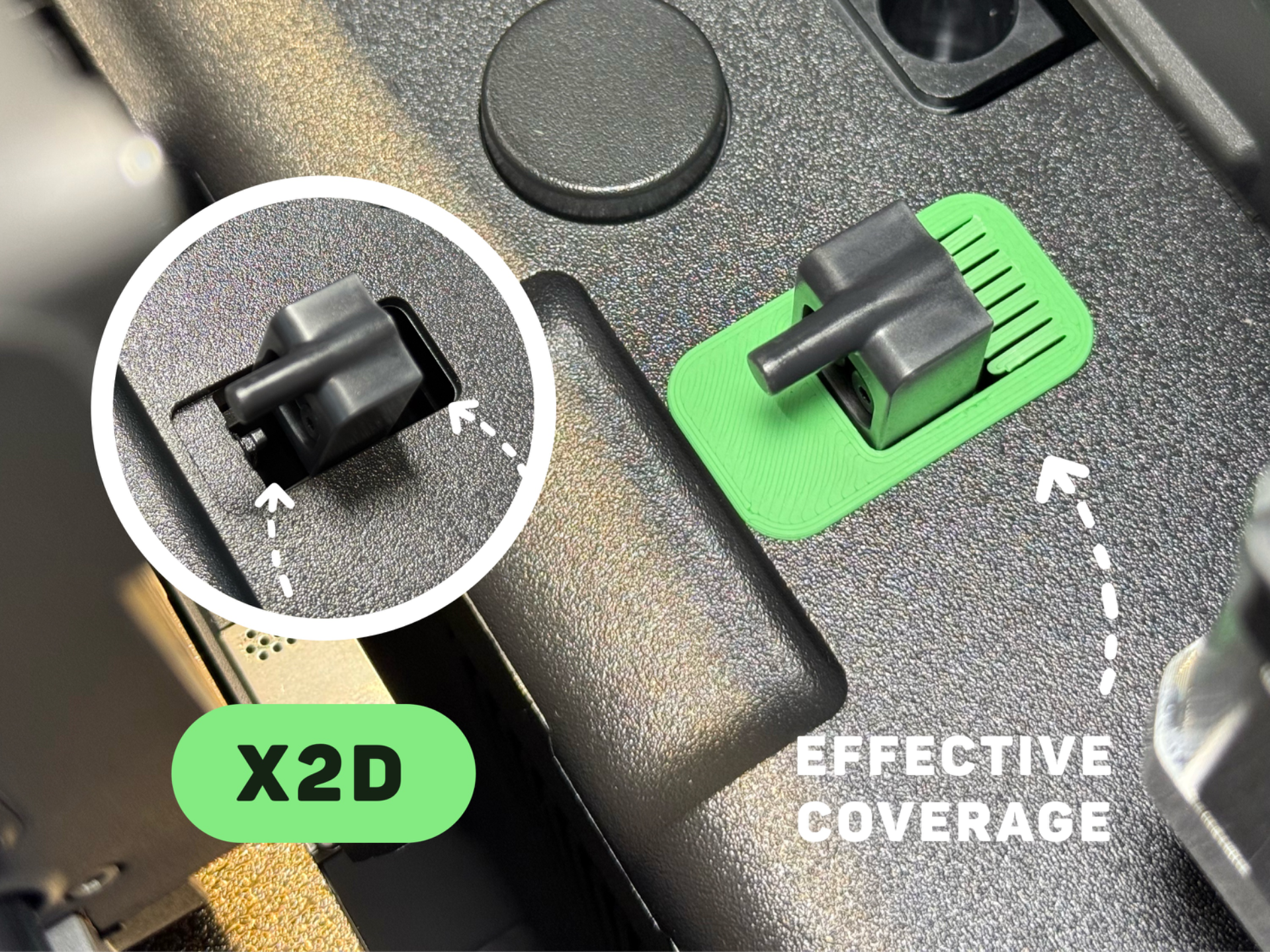 タロウページ X2D Nozzle Switching Lever Dust Cover - Free 3D Print Model