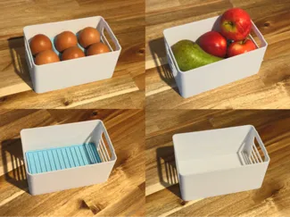 Fridge Storage Container (Stackable) with inserts