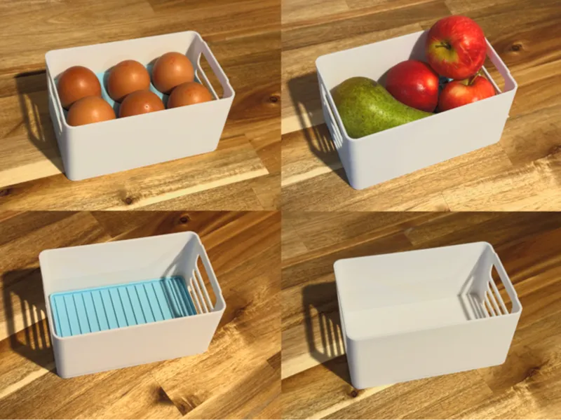 Fridge Storage Container (Stackable) with inserts