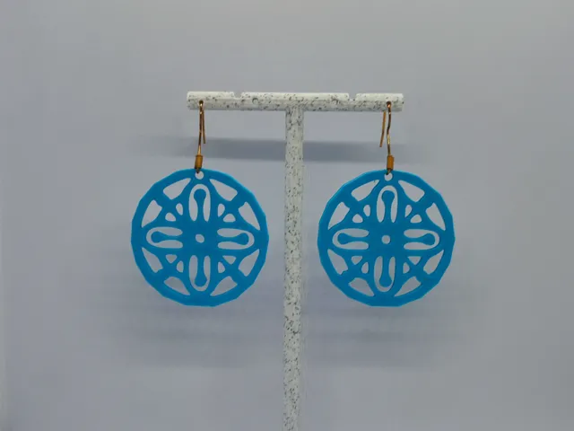 Aretes Mandala de Cuatro Puntos