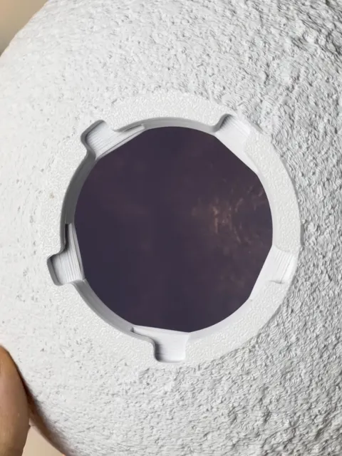 Moon Lamp with Wavy Stand (Fuzzy Skin) view 4