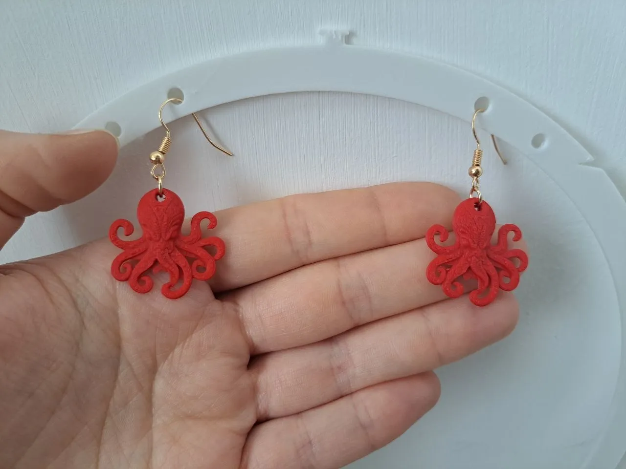 Tribal Octopus – Earrings / Keychain (2 Sizes) view 3