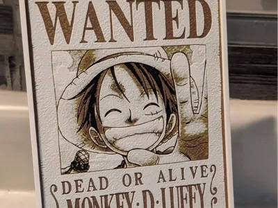 One Piece - Monkey D Luffy Wanted Poster