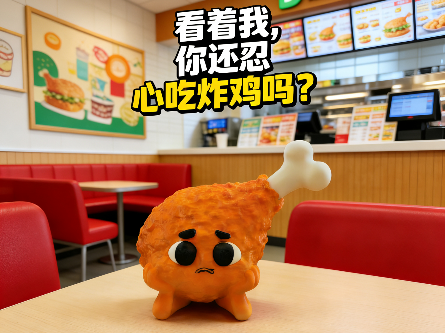 可怜的炸鸡腿宝宝（分件打印）