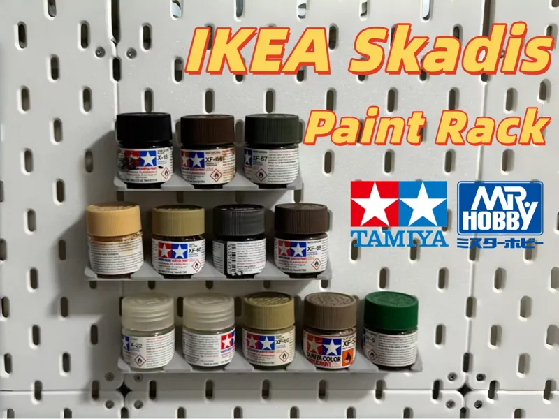 IKEA Skadis Paint rack for Tamiya Mr Hobby