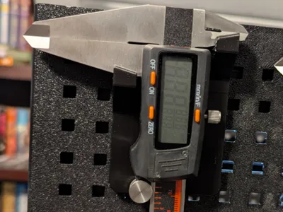 300mm Caliper holder - Bambu P1P Pegboard