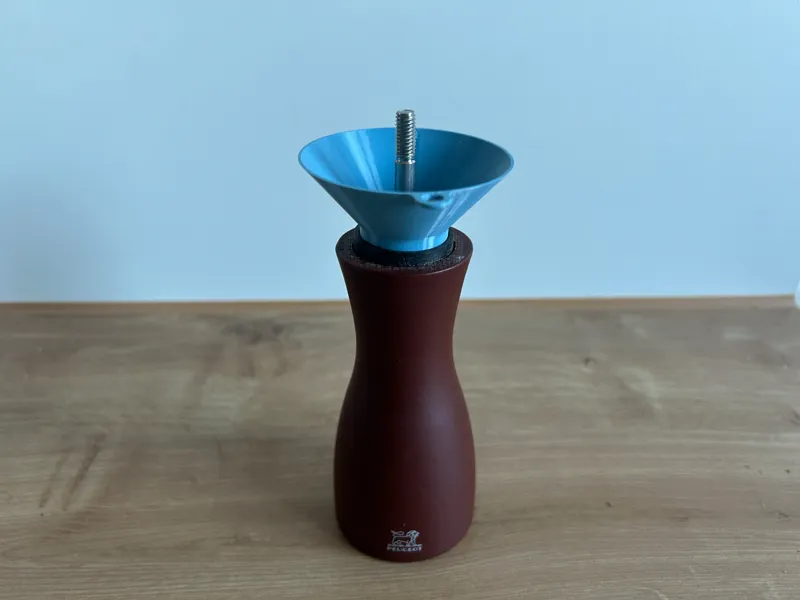 Peugeot salt and pepper shaker funnel
