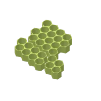 Plateau hexagonal pour pots de peinture Vallejo — photo 3