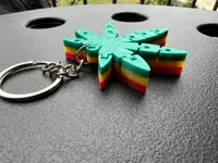 Porte-clés feuille de cannabis articulé — photo 3