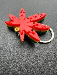 Porte-clés feuille de cannabis articulé — photo 5