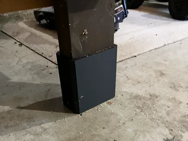 Cache d'extrémité pour montant 2x4
