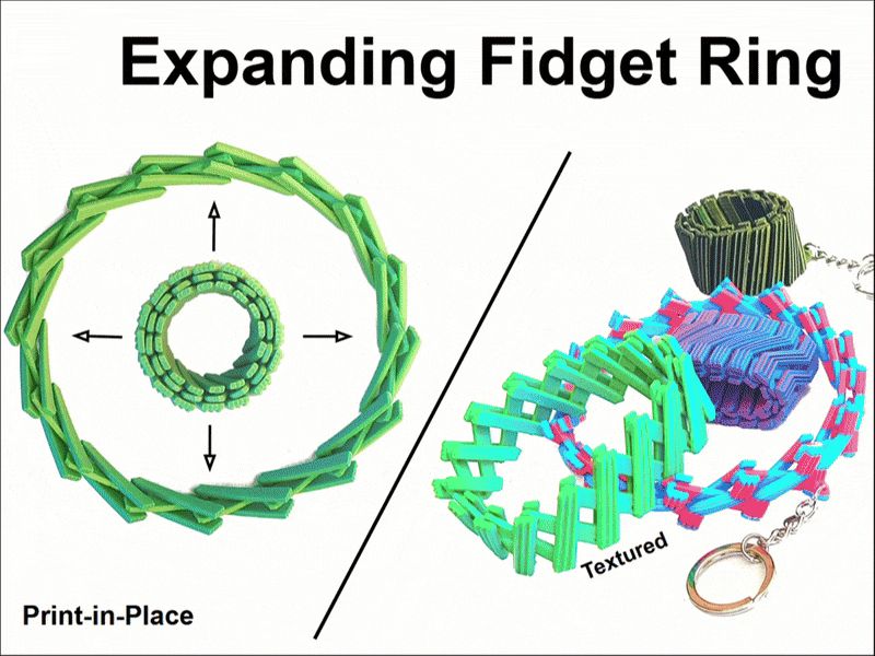 Expanding Fidget Ring (Textured)