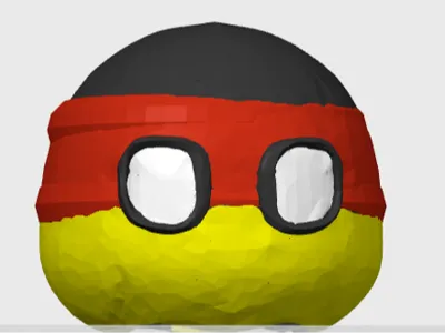 3D Germany Countryball 