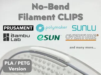 No-Bend Filament Clips for PLA/PETG (7+ Brands)
