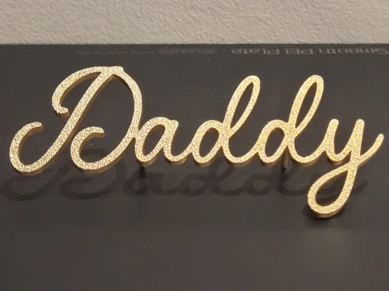 Frontal Cake Topper "Daddy"