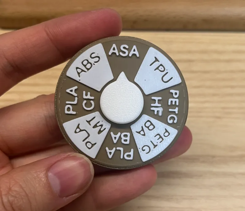 耗材类型标签旋钮 Filament Type Label Knob