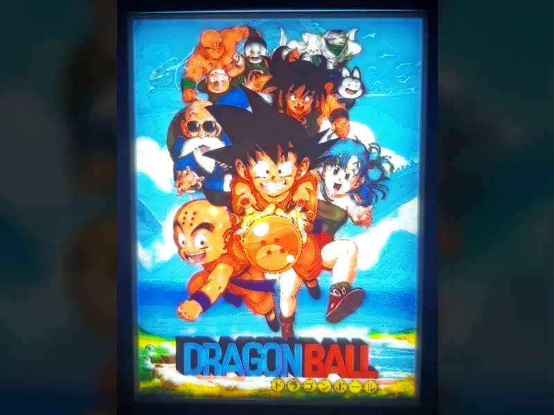 Dragon Ball - CMYK Lithophane
