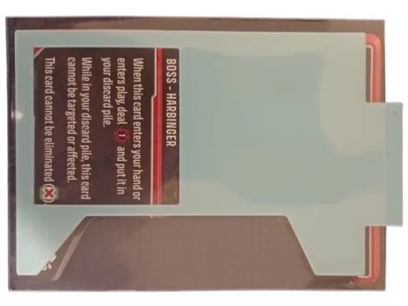 Unstoppable card game - Boss threat insert