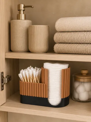 Organizador: Cotton Swab & Pad Holder – Bathroom Organizer — vista de referencia 5