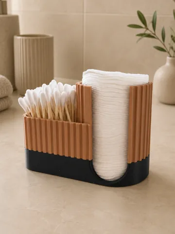 Organizador: Cotton Swab & Pad Holder – Bathroom Organizer — vista de referencia 2