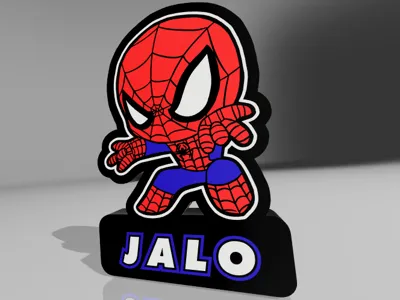 Spiderman Lamp by Nforce3D