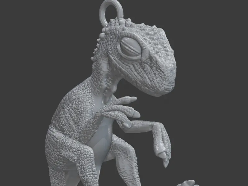 Dino Embryo Keychain