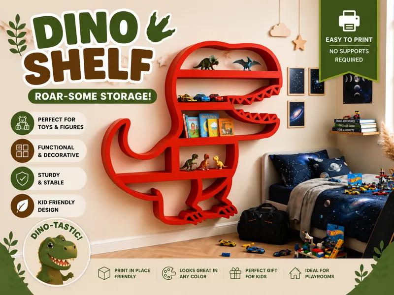 T-Rex Dino Shelf