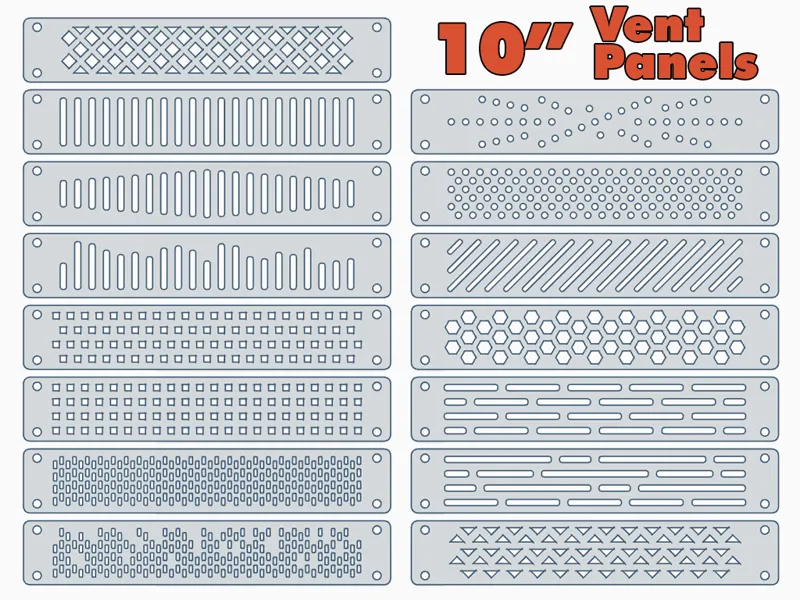 10 Inch Rack Vent Panels