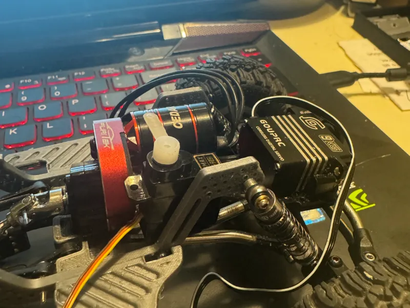 suck down servo mount prototype