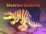 Фигурка Godzilla в скелетна форма