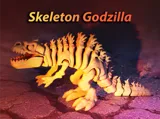 Фигурка Godzilla в скелетна форма