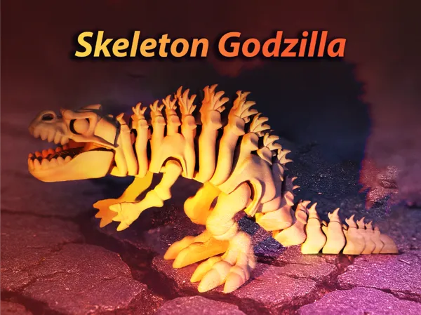 Фигурка Godzilla в скелетна форма