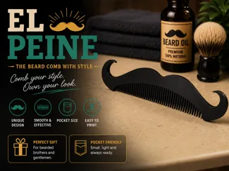 El Peine – Mustache Beard Comb