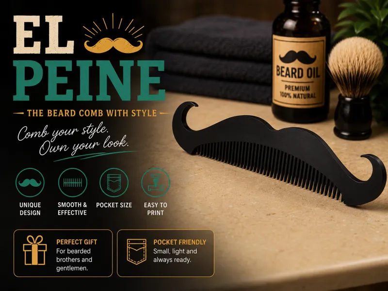 El Peine – Mustache Beard Comb