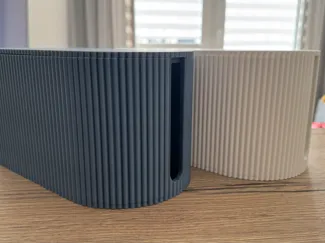 Cable Management Box - Ribbed Pattern