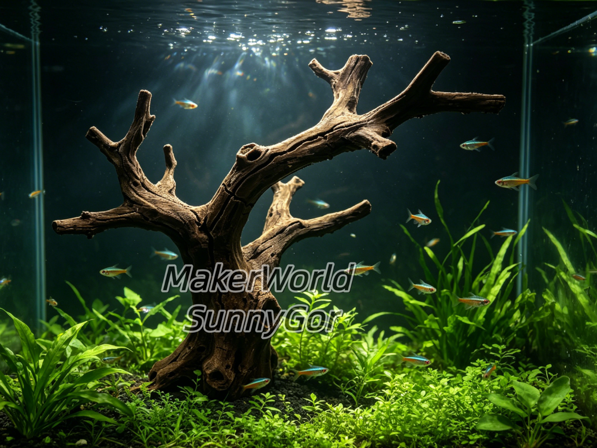 《沉木幽墟》枯木造景