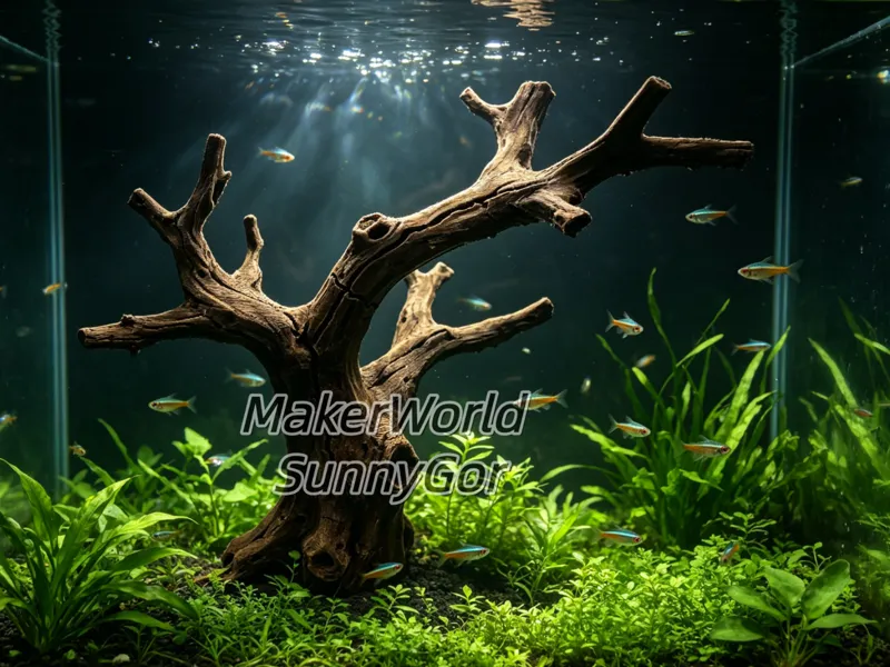 《沉木幽墟》枯木造景