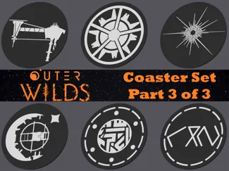 Outer Wilds Coaster Set Part 3 of 3