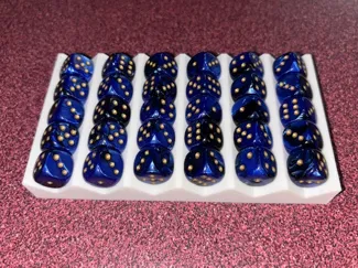 Easy Access Gaming Dice Tray. Holds 12mm x 30 D6