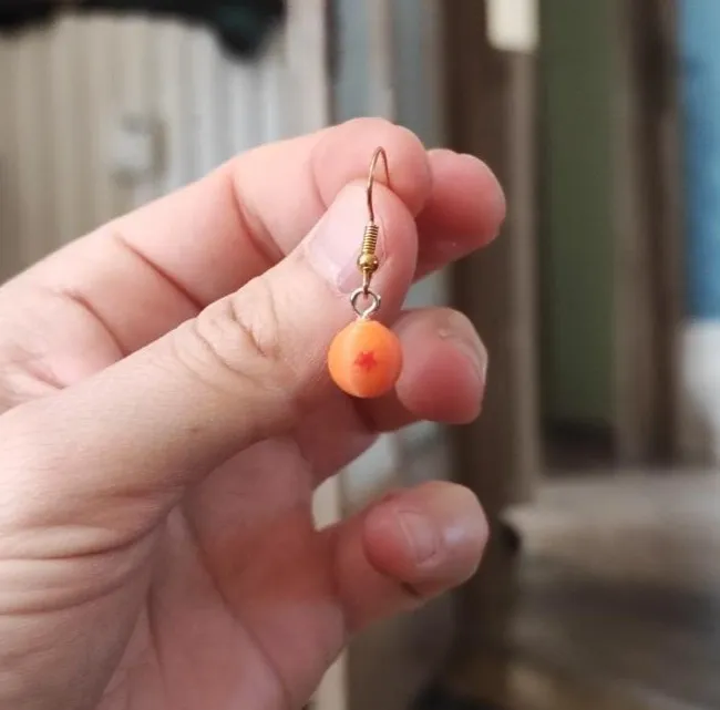 Dragonball sphere for earring or keychain view 3