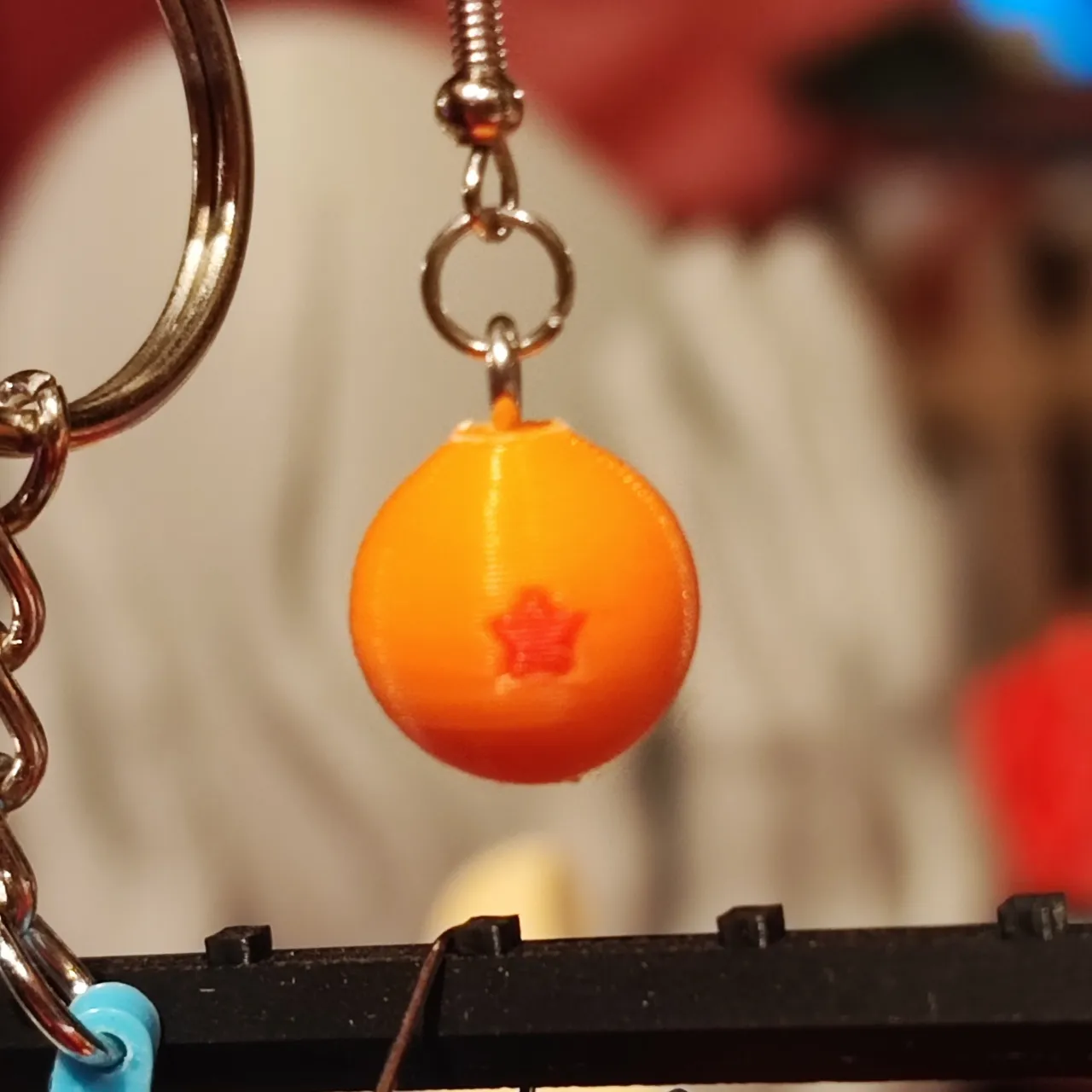 Dragonball sphere for earring or keychain view 2