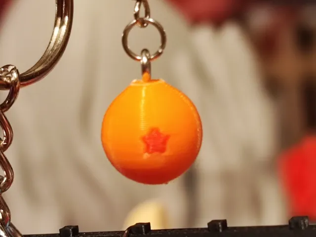 Dragonball sphere for earring or keychain