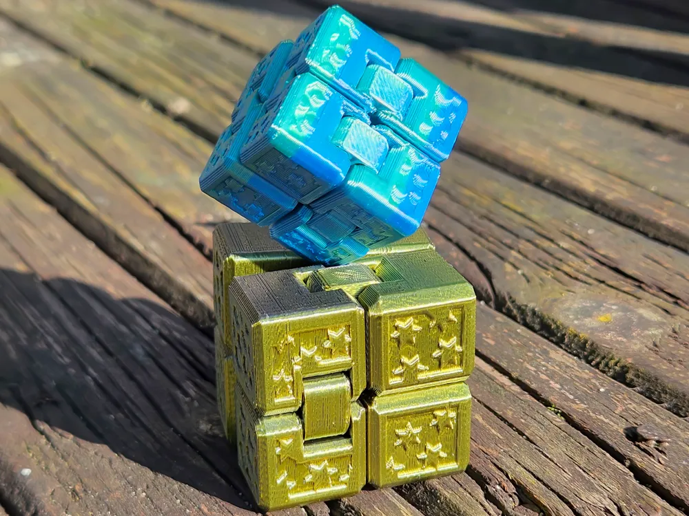Infinity Cube Fidget with pattern 32g - Free 3D Print Model - MakerWorld