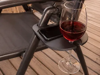 Camping Chair Wine Holder with Phone Tray