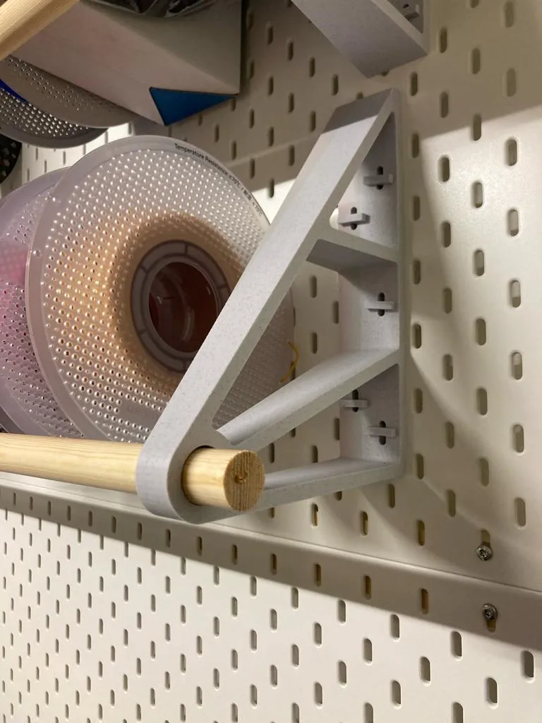Skadis - Filament Spool Holder - Wood 23mm