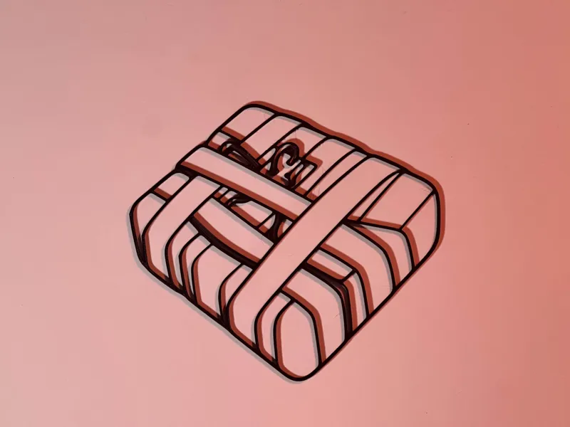Art mural Line Art Timed Explosive Charge C4 Rust