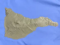 Modèle 3D du relief de Tenerife — photo 1