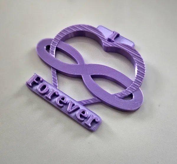 Cœur infini — décoration Saint-Valentin