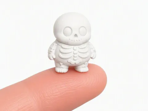 Figura decorativa: Chubby Halloween - 01 Bonesy — referencia de MakerWorld